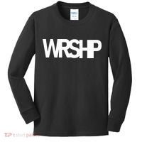 WRSHP Logo Worship Christian Kids Long Sleeve Shirt thumb 0