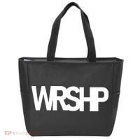 WRSHP Logo Worship Christian Tote Bag thumb 0