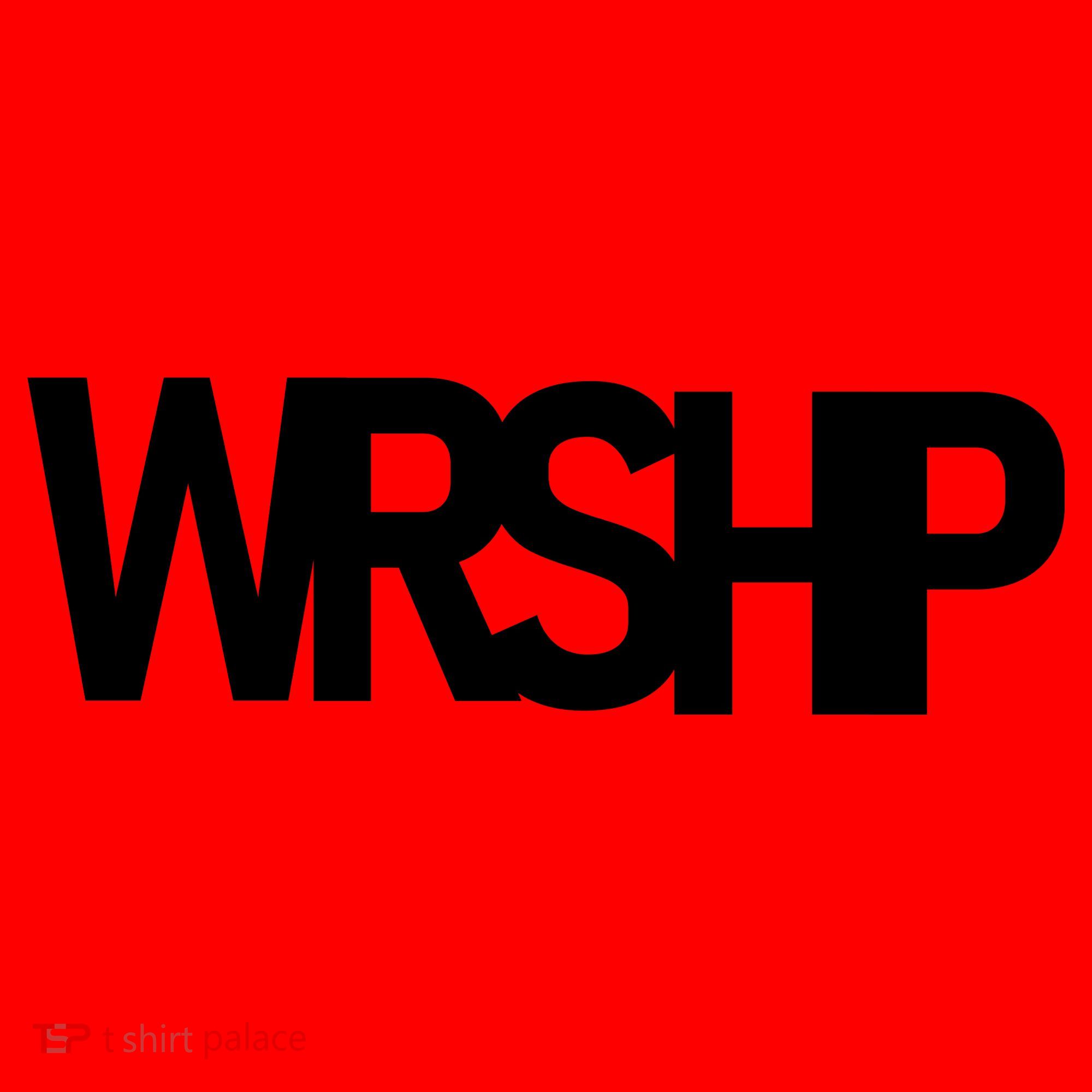 WRSHP Logo Worship Christian Santa Hat