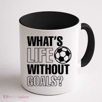 Whats Life Without Goals Soccer Player Coach Gift Coffee Mug thumb 1