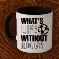 Whats Life Without Goals Soccer Player Coach Gift Coffee Mug thumb 2