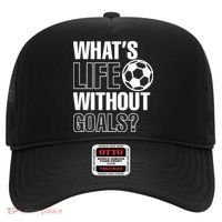 Whats Life Without Goals Soccer Player Coach Gift Hat thumb 0