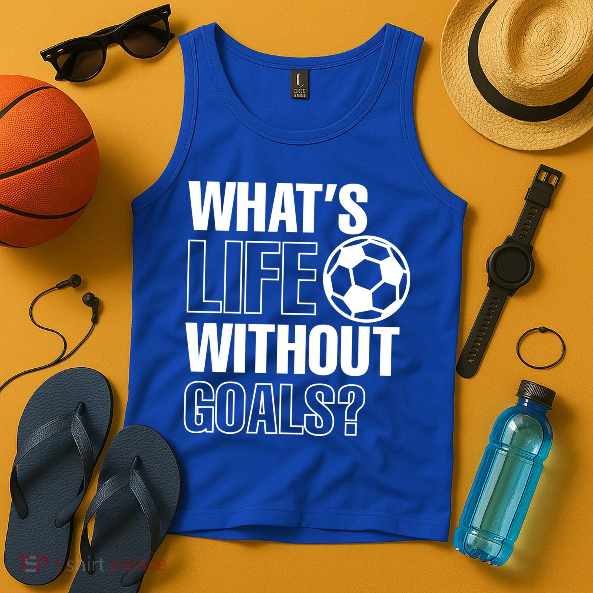 Whats Life Without Goals Soccer Player Coach Gift Tank Top