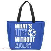 Whats Life Without Goals Soccer Player Coach Gift Tote Bag thumb 0