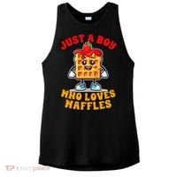 Waffle Lover Waffle Squad Foodie Just A Boy Loves Waffles Ladies PosiCharge Tri-Blend Wicking Tank thumb 0