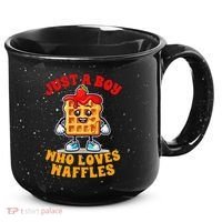 Waffle Lover Waffle Squad Foodie Just A Boy Loves Waffles 15oz Campfire Ceramic Mug thumb 0