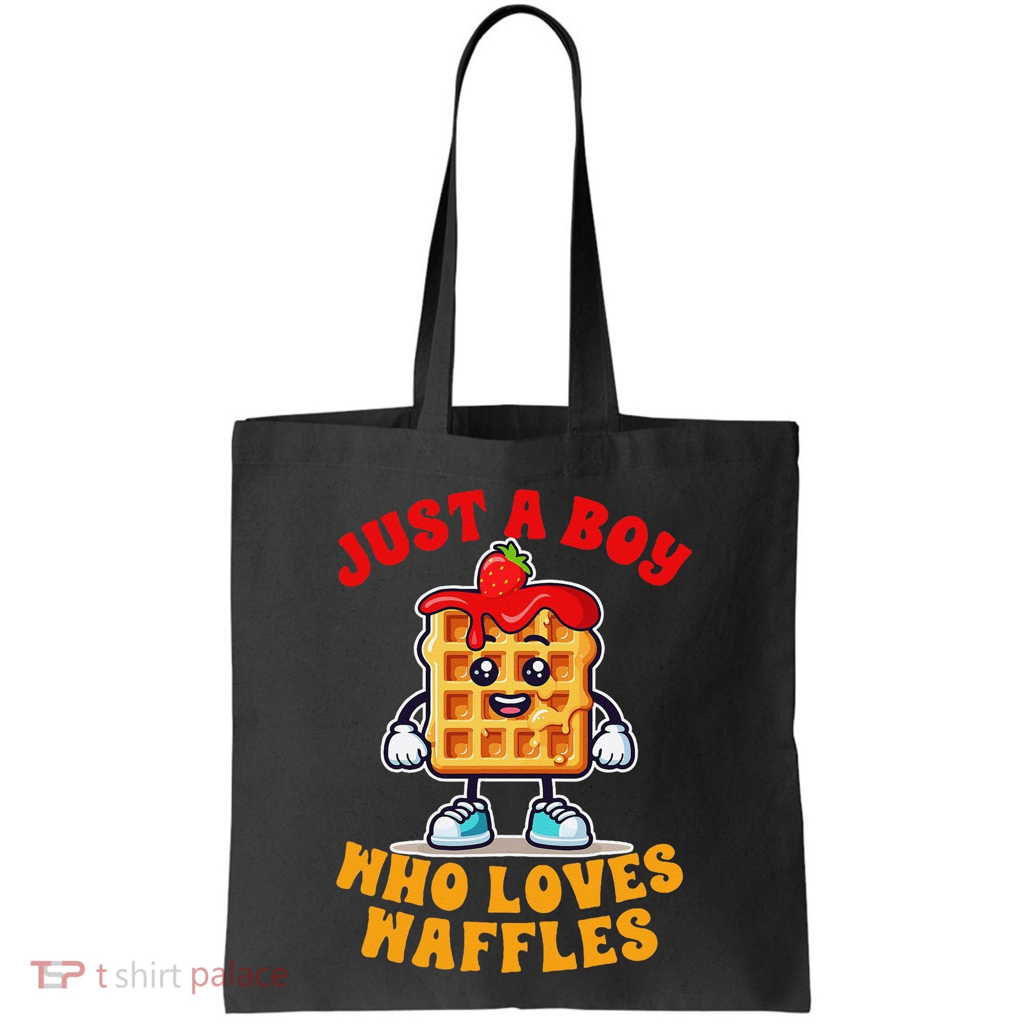 Waffle Lover Waffle Squad Foodie Just A Boy Loves Waffles Tote Bag