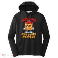 Waffle Lover Waffle Squad Foodie Just A Boy Loves Waffles Performance Fleece Hoodie thumb 0