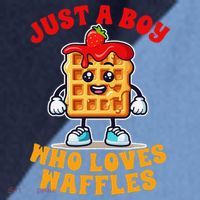 Waffle Lover Waffle Squad Foodie Just A Boy Loves Waffles Raglan Baseball Sleeve Shirt thumb 2