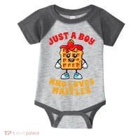 Waffle Lover Waffle Squad Foodie Just A Boy Loves Waffles Infant Baby Jersey Bodysuit thumb 0