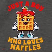 Waffle Lover Waffle Squad Foodie Just A Boy Loves Waffles Vector Backpack thumb 2