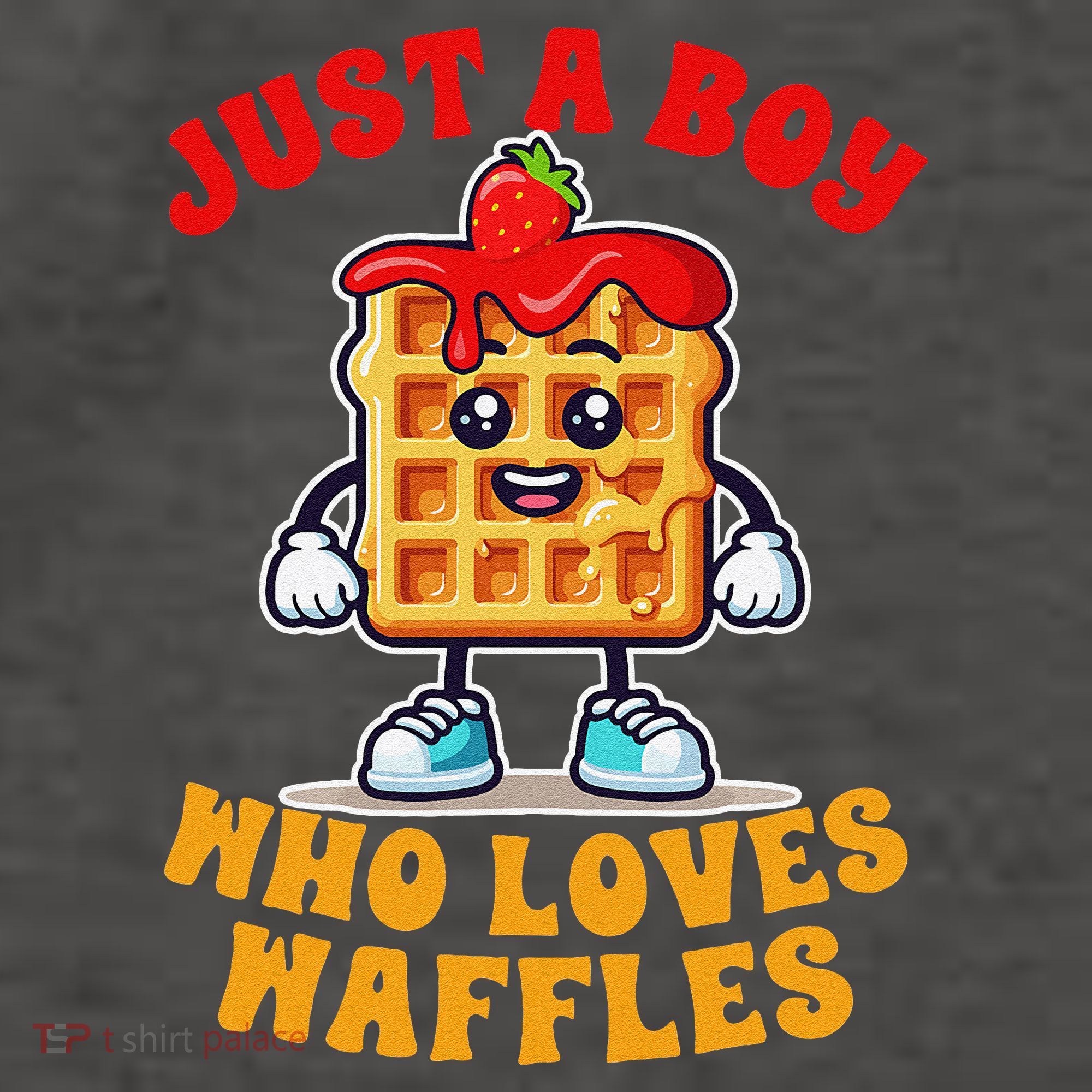 Waffle Lover Waffle Squad Foodie Just A Boy Loves Waffles Vector Backpack