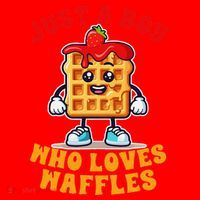 Waffle Lover Waffle Squad Foodie Just A Boy Loves Waffles Santa Hat thumb 1