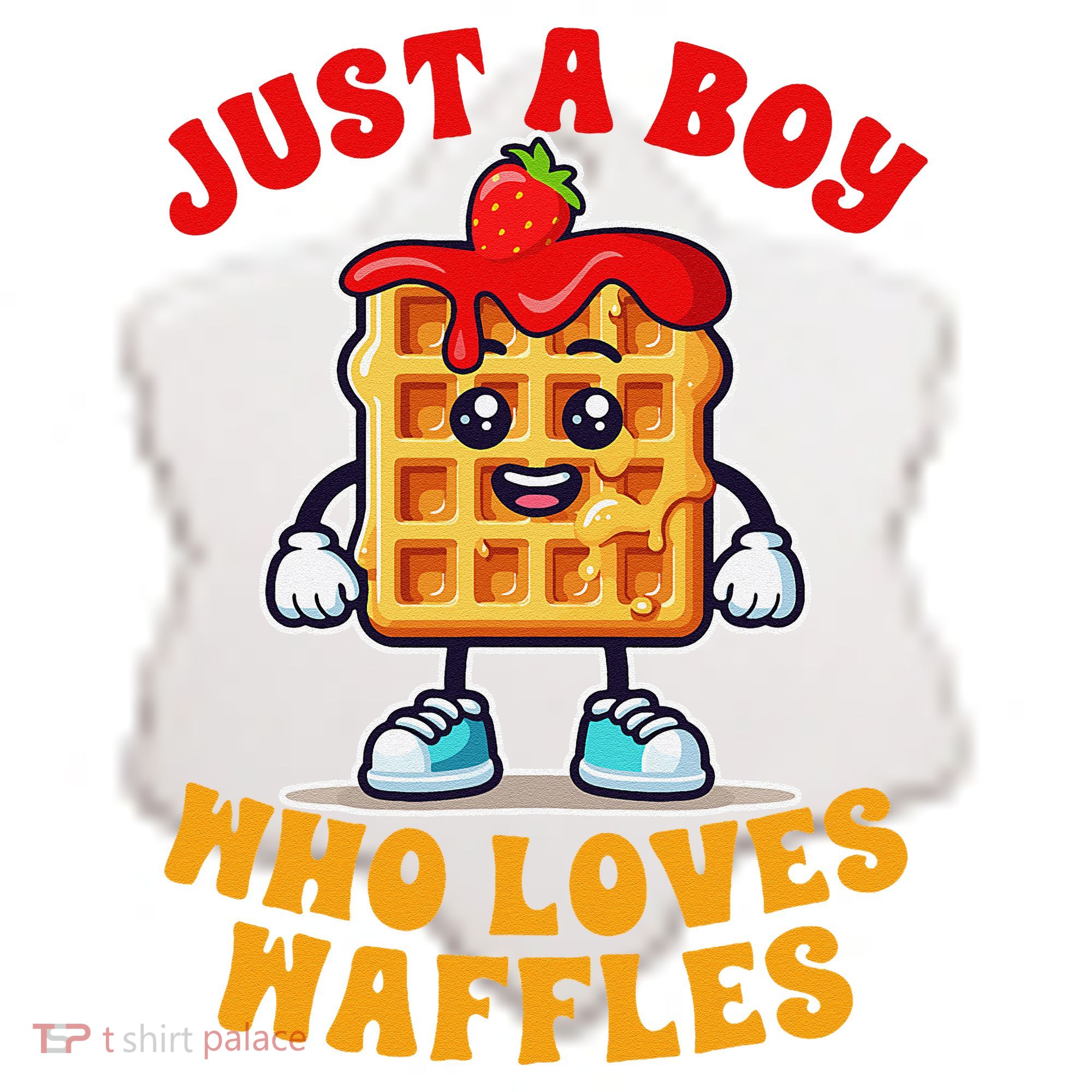 Waffle Lover Waffle Squad Foodie Just A Boy Loves Waffles Ceramic Ornament