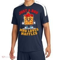 Waffle Lover Waffle Squad Foodie Just A Boy Loves Waffles Sport-Tek Competitor United Soccer Jersey thumb 0