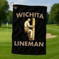 Wichita Lineman Golf Towel thumb 1
