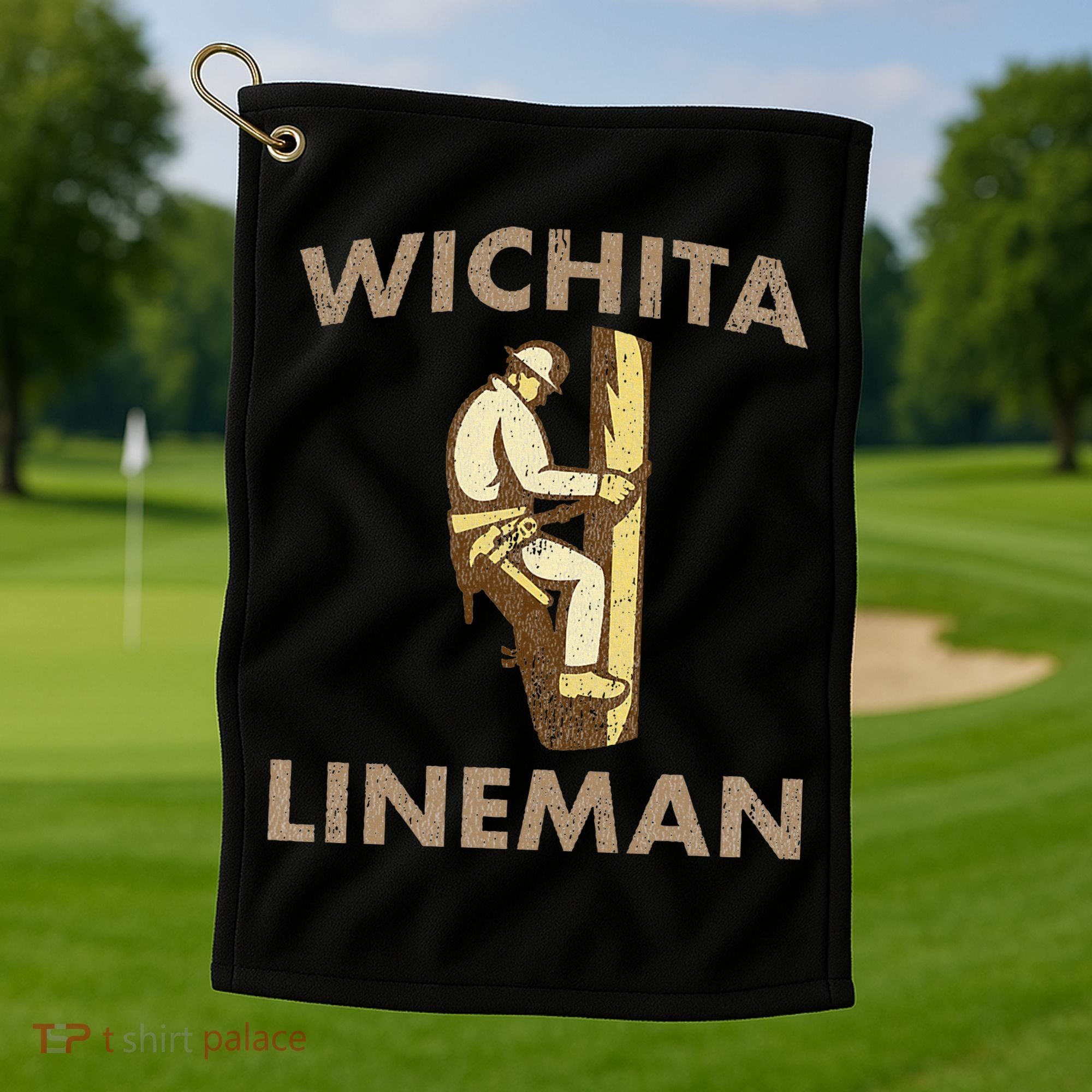 Wichita Lineman Golf Towel