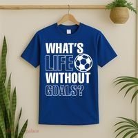 Whats Life Without Goals Soccer Player Coach Gift T-Shirt thumb 2
