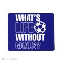 Whats Life Without Goals Soccer Player Coach Gift Mousepad thumb 0