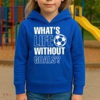 Whats Life Without Goals Soccer Player Coach Gift Kids Hoodie thumb 3