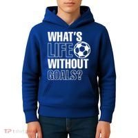Whats Life Without Goals Soccer Player Coach Gift Kids Hoodie thumb 4