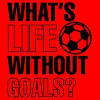 Whats Life Without Goals Soccer Player Coach Gift Santa Hat thumb 1