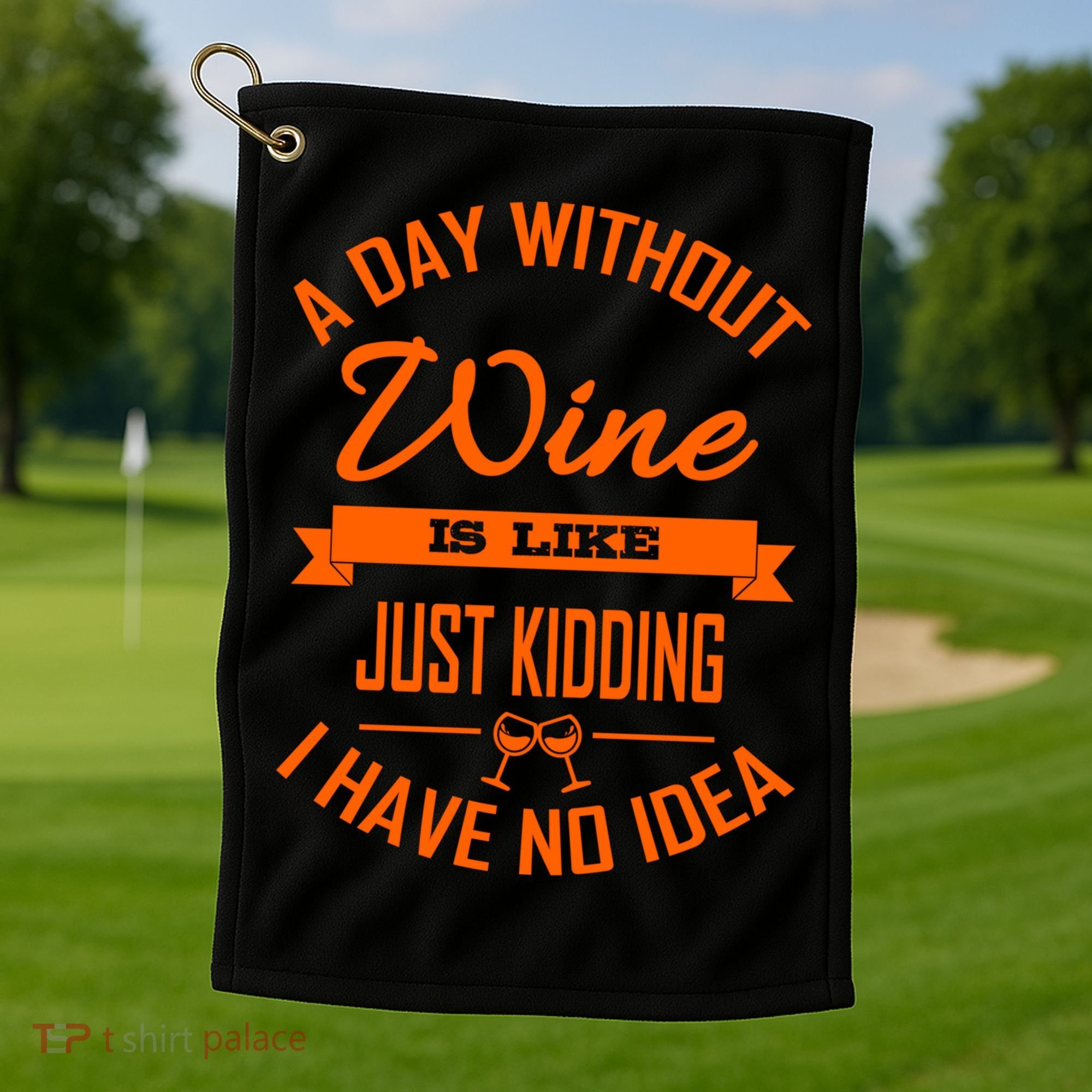Wine Lover Wine Er A Day Without Wine Sommelier Cute Gift Golf Towel