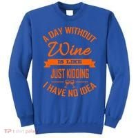 Wine Lover Wine Er A Day Without Wine Sommelier Cute Gift Sweatshirt thumb 0