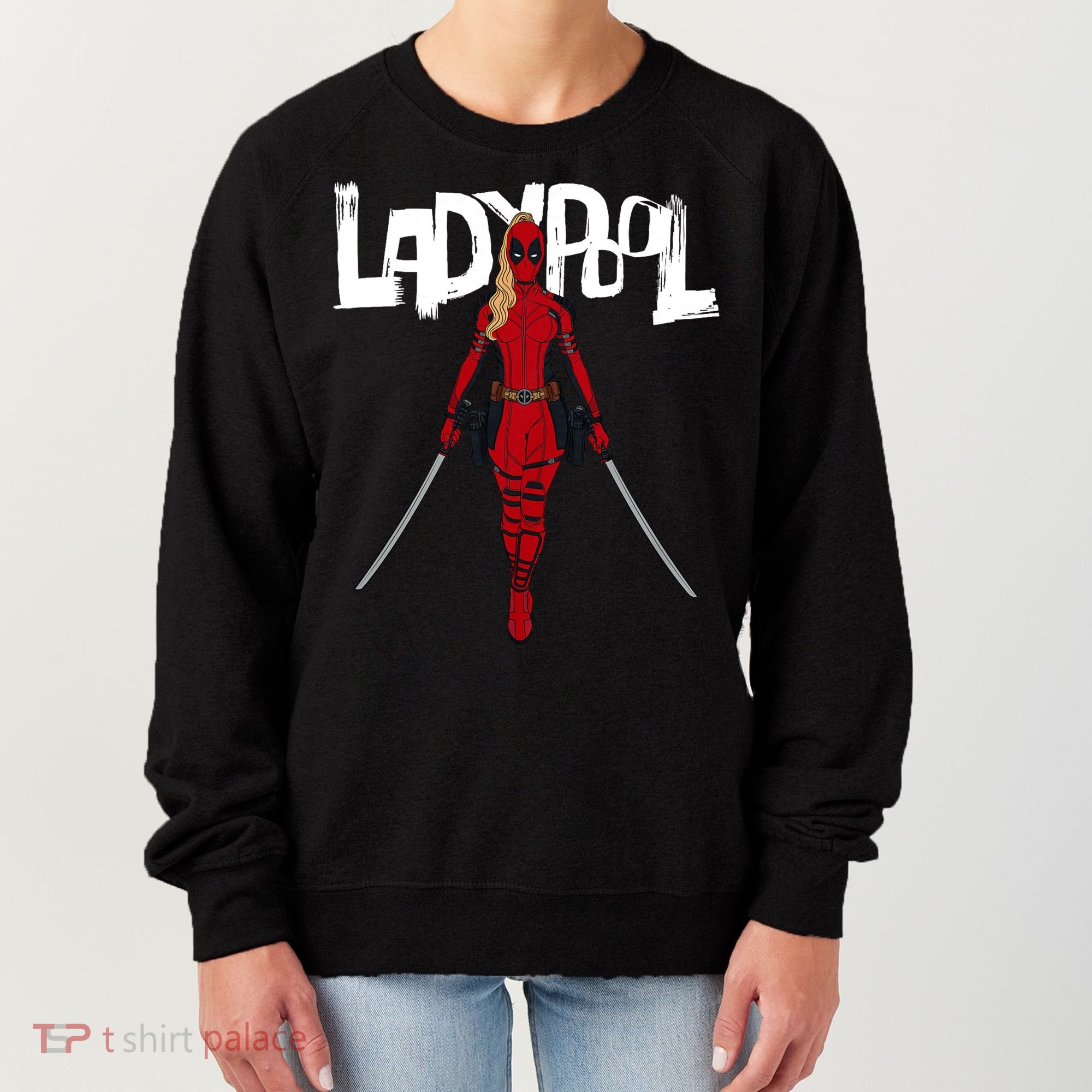 Wolverine Ladypool With Swords Women's Sweatshirt
