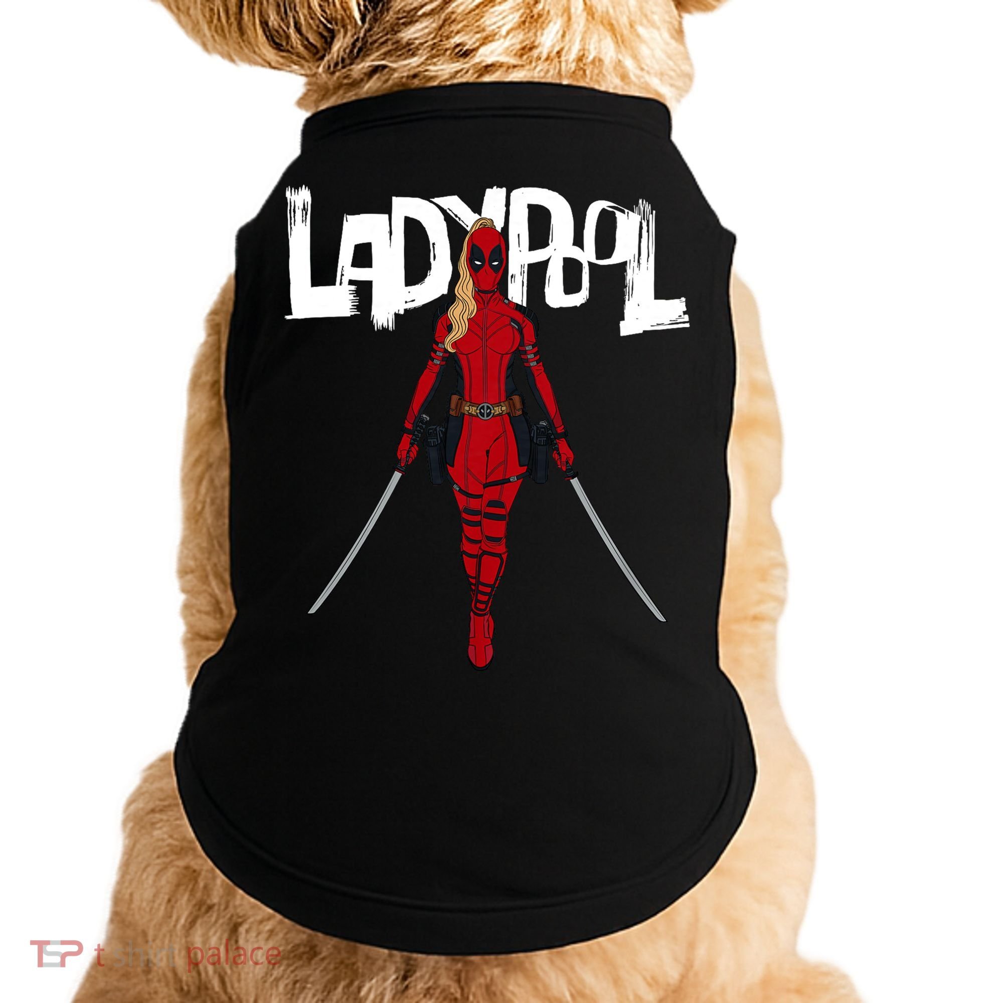 Wolverine Ladypool With Swords Doggie Tank