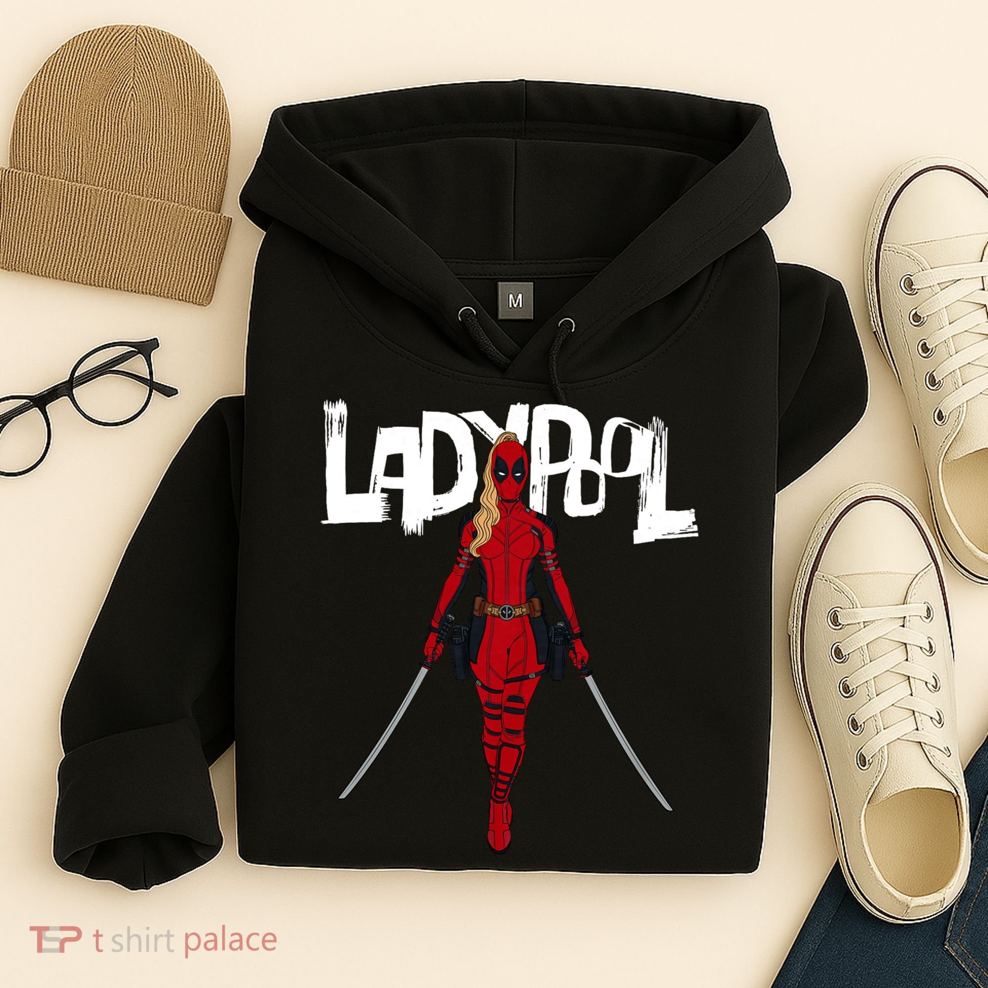 Wolverine Ladypool With Swords Hoodie