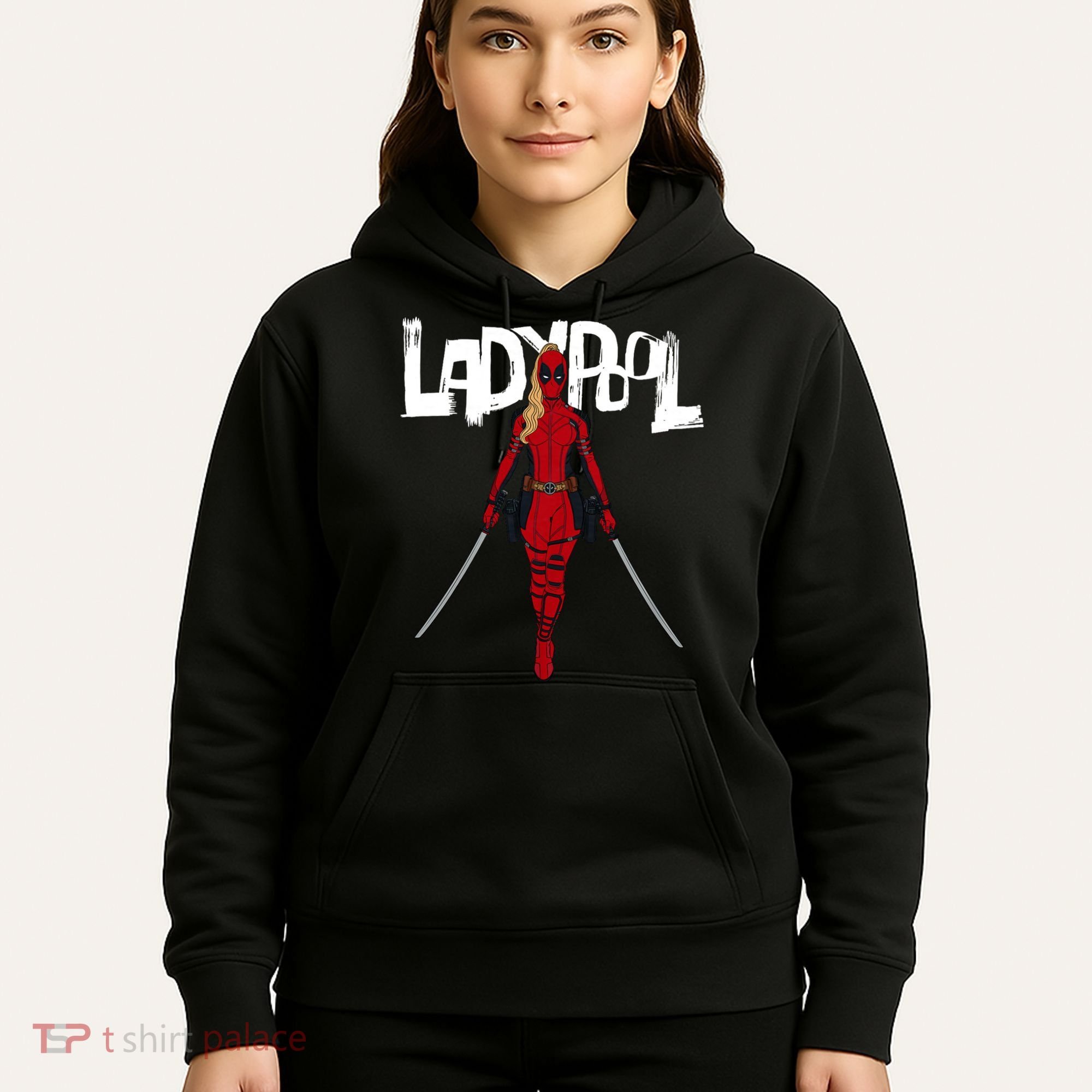 Wolverine Ladypool With Swords Hoodie