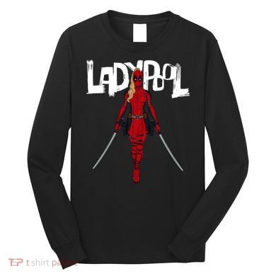 Wolverine Ladypool With Swords Long Sleeve Shirt