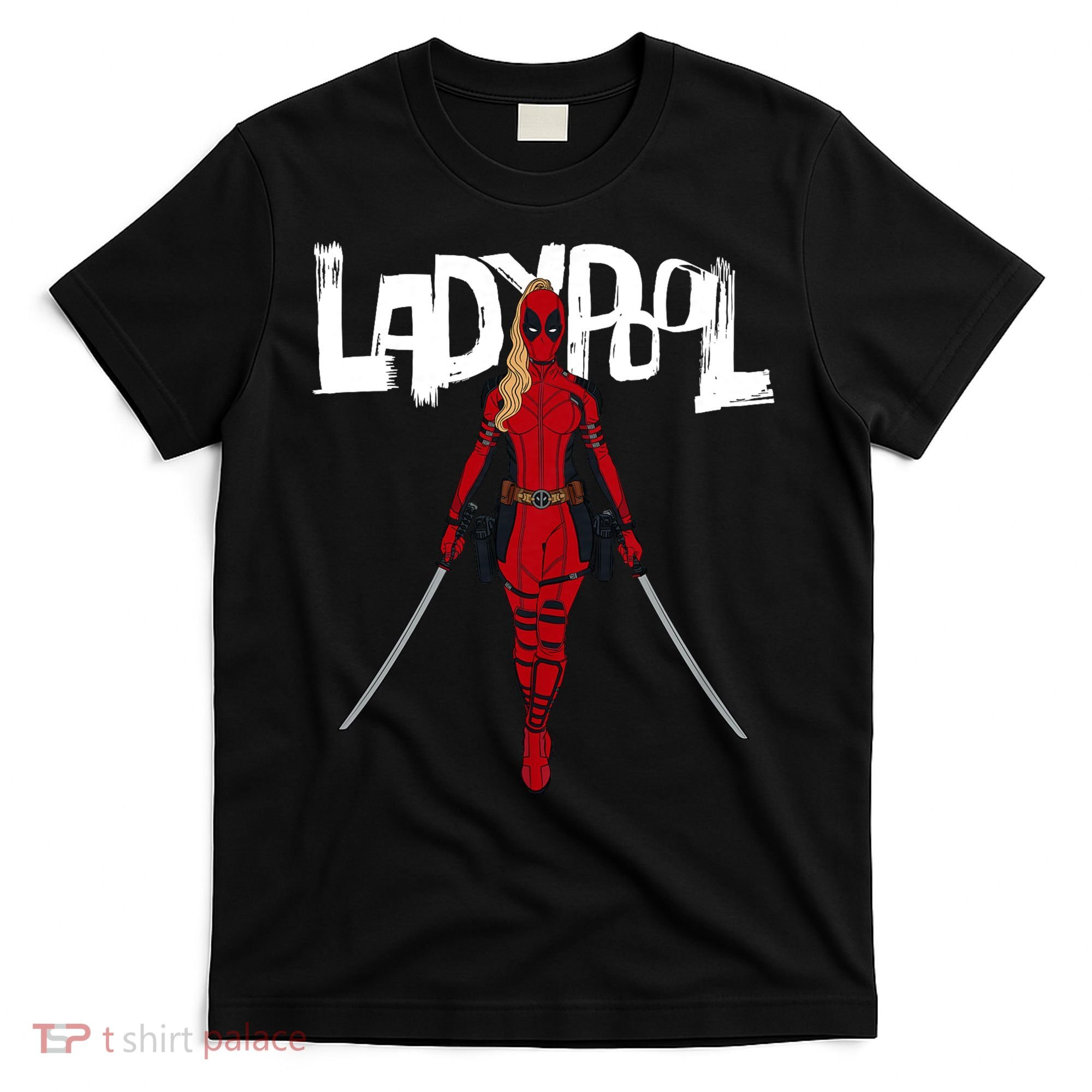Wolverine Ladypool With Swords T-Shirt