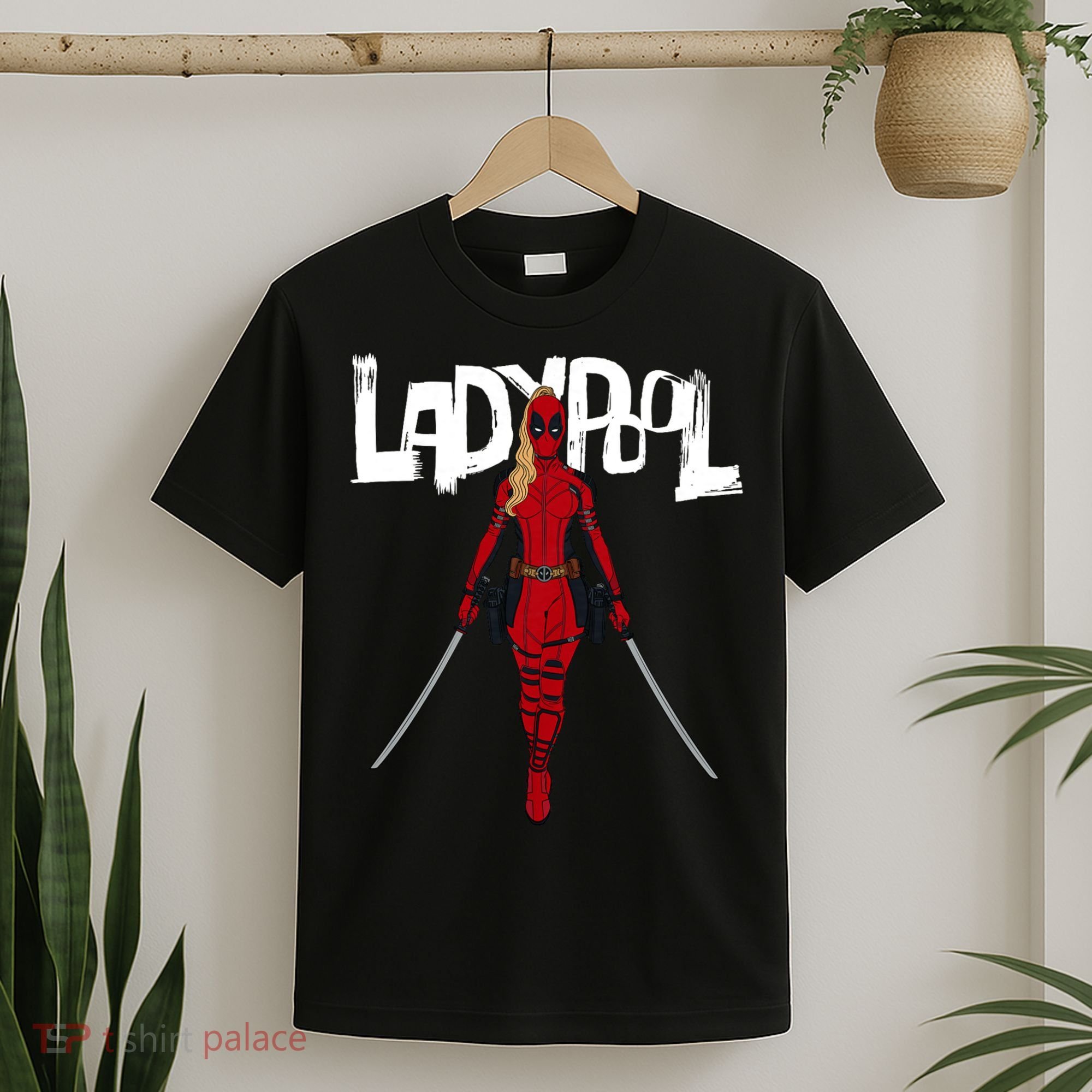 Wolverine Ladypool With Swords T-Shirt