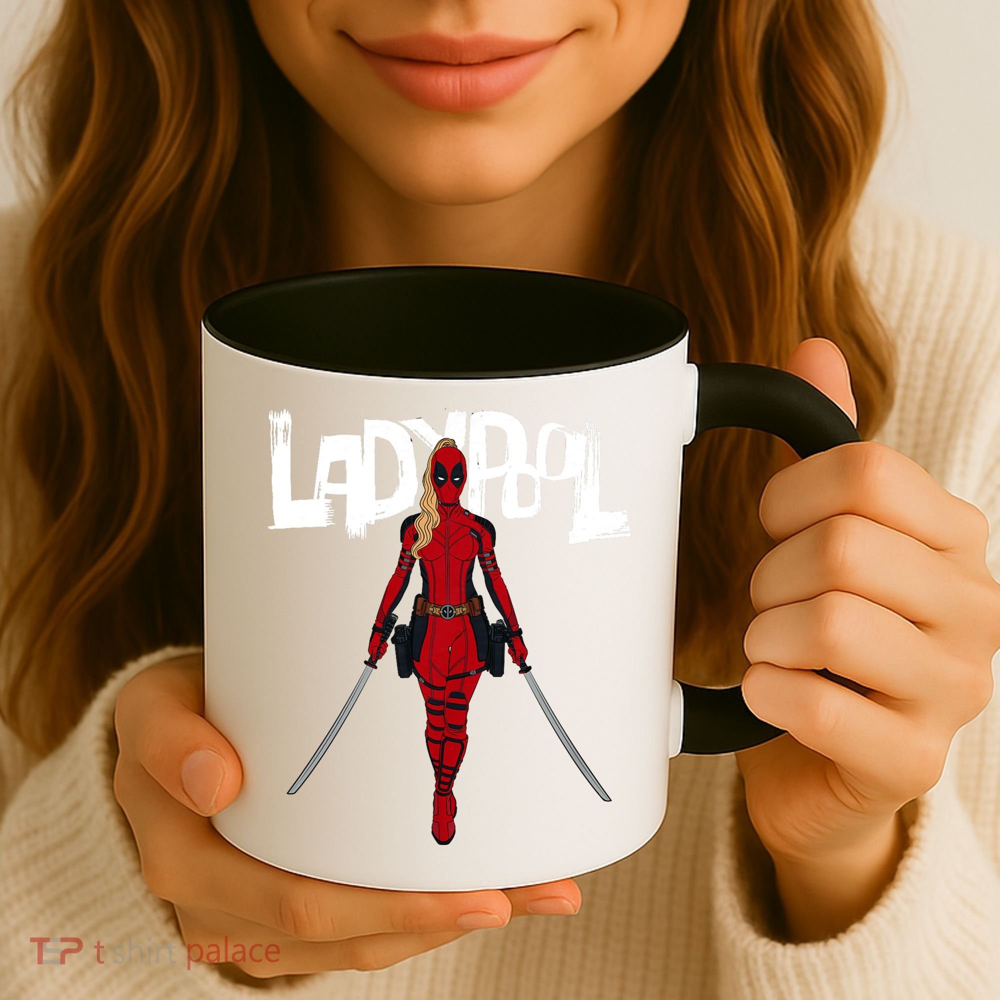Wolverine Ladypool With Swords Coffee Mug