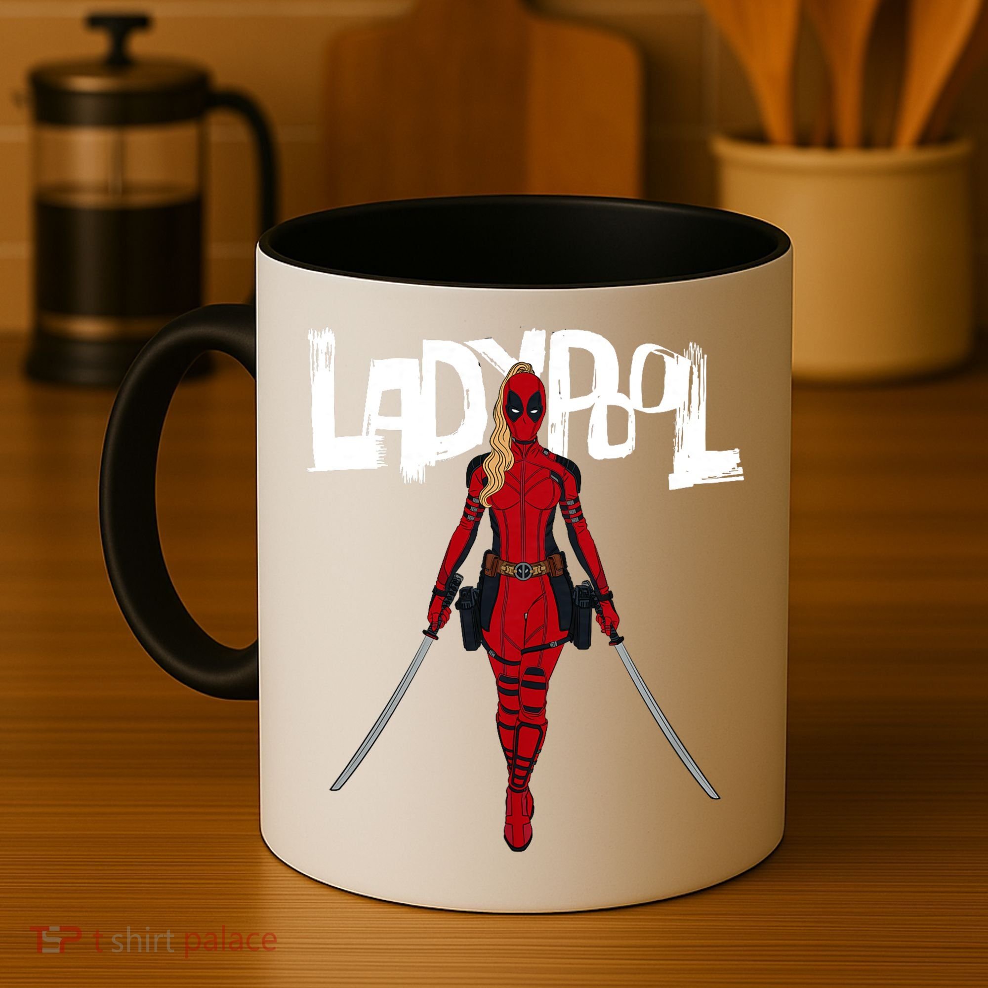 Wolverine Ladypool With Swords Coffee Mug