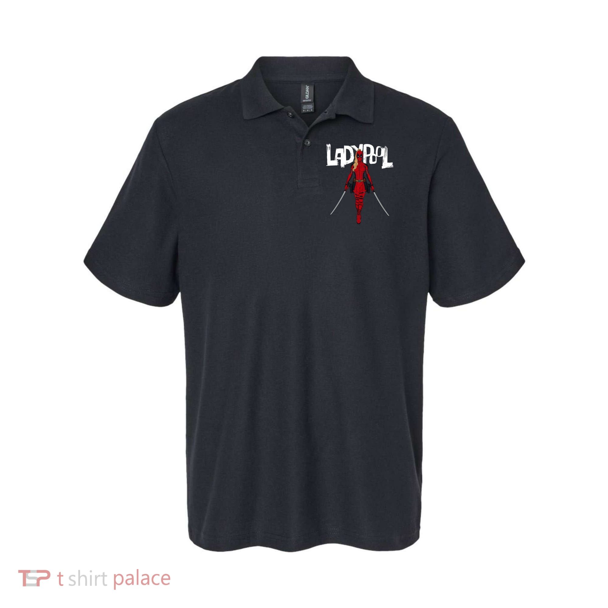 Wolverine Ladypool With Swords Polo