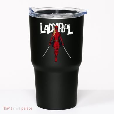 Wolverine Ladypool With Swords Tumbler
