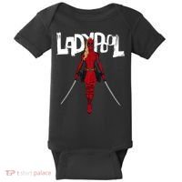 Wolverine Ladypool With Swords Baby Bodysuit thumb 0