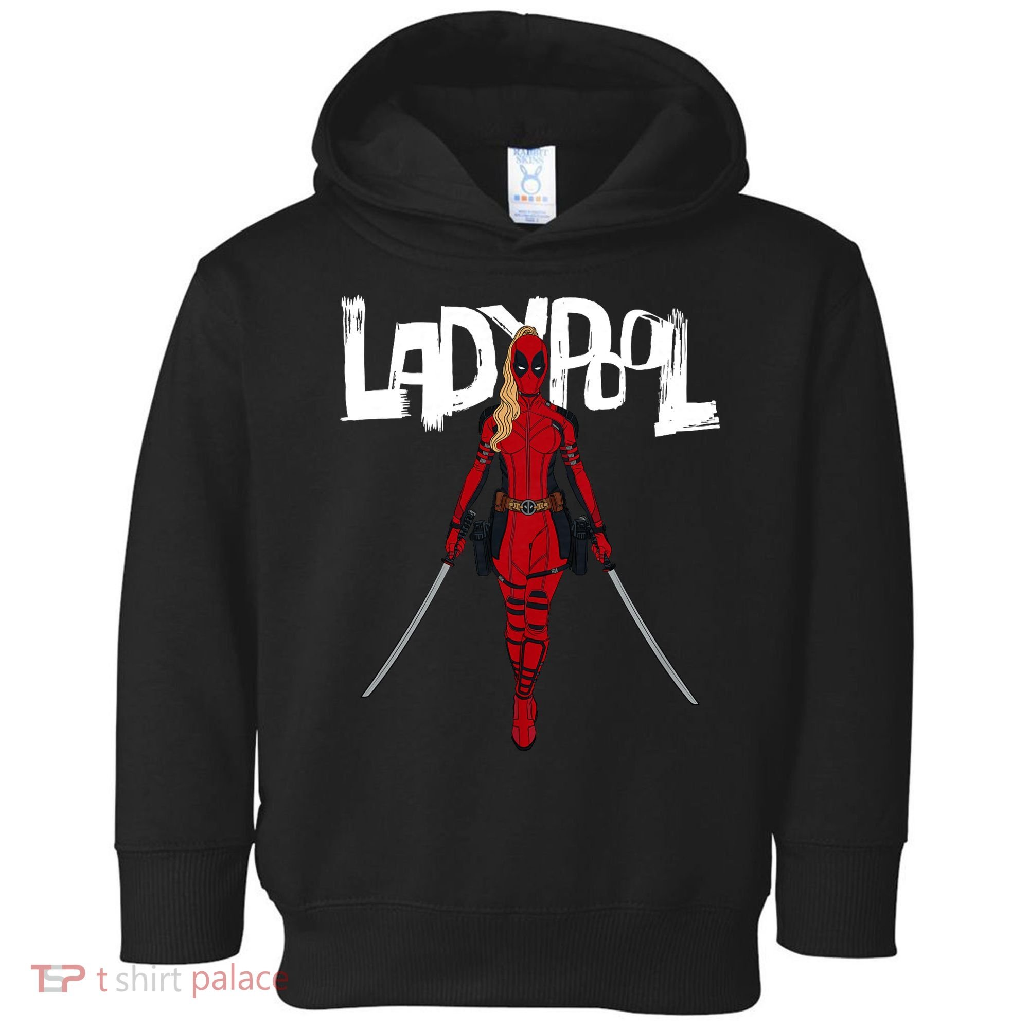 Wolverine Ladypool With Swords Toddler Hoodie