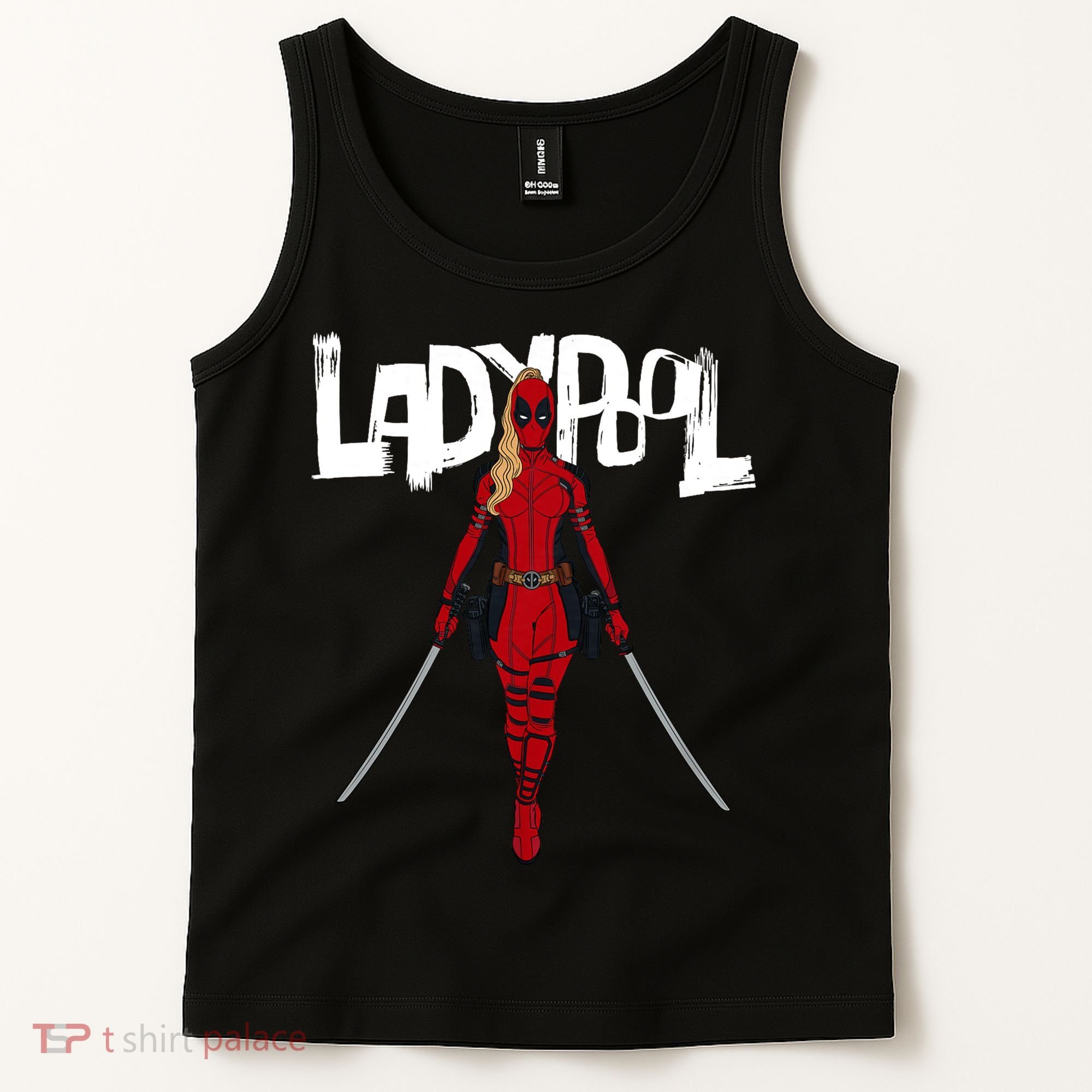 Wolverine Ladypool With Swords Tank Top