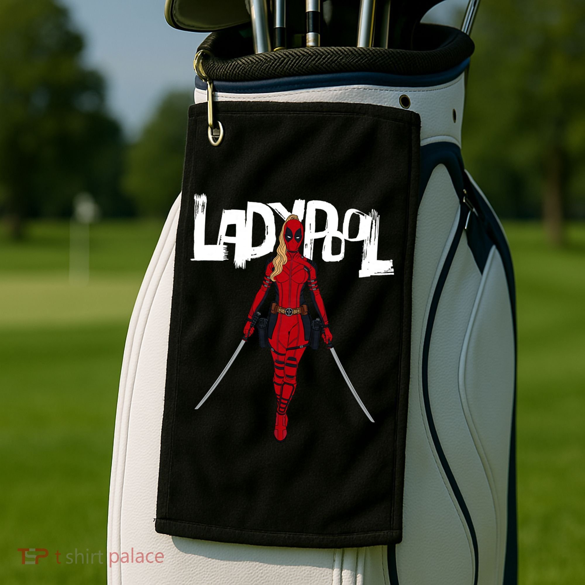 Wolverine Ladypool With Swords Golf Towel