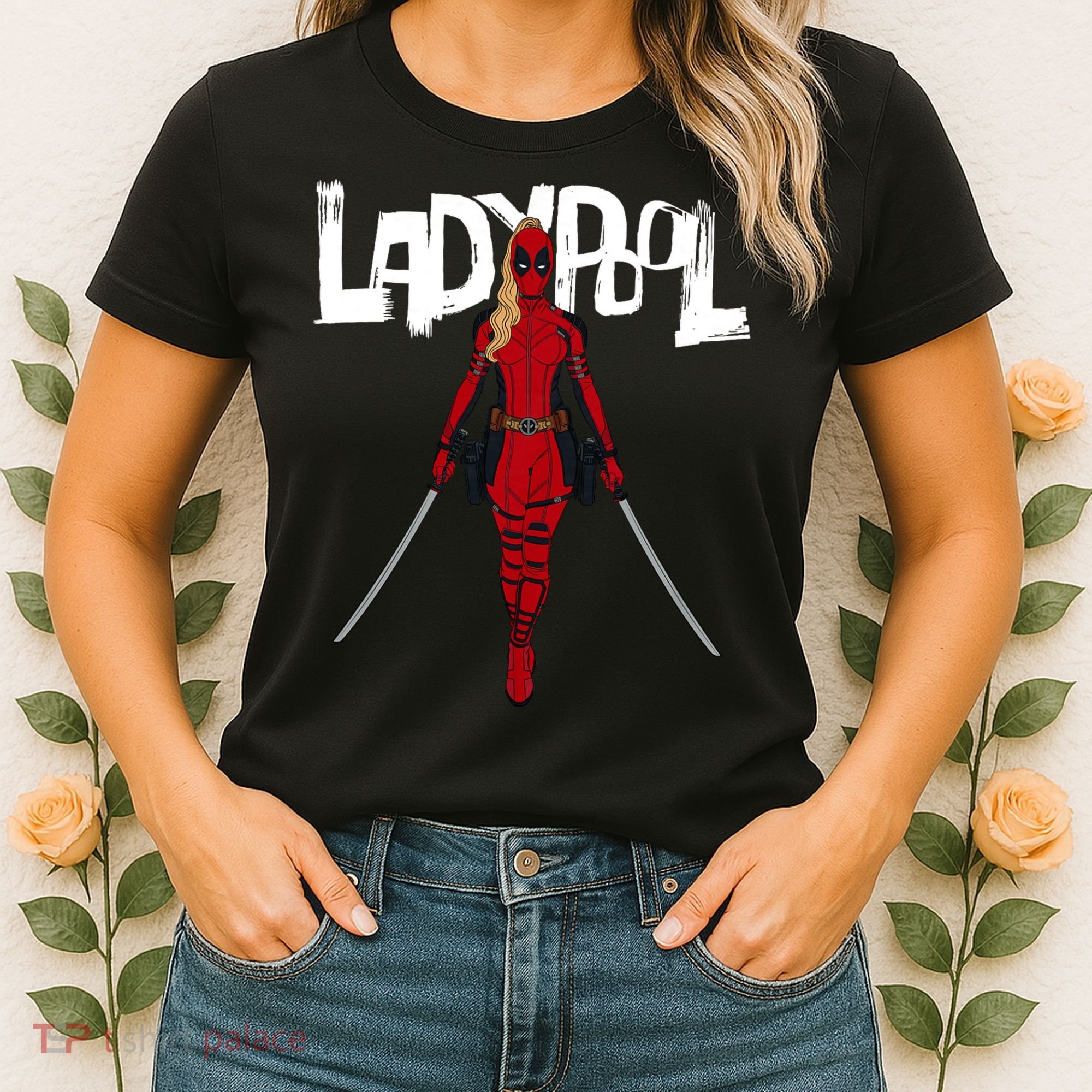 Wolverine Ladypool With Swords Women's T-Shirt