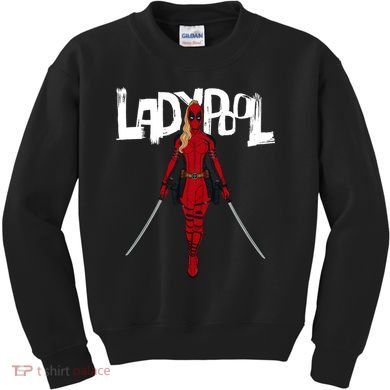 Wolverine Ladypool With Swords Kids Sweatshirt