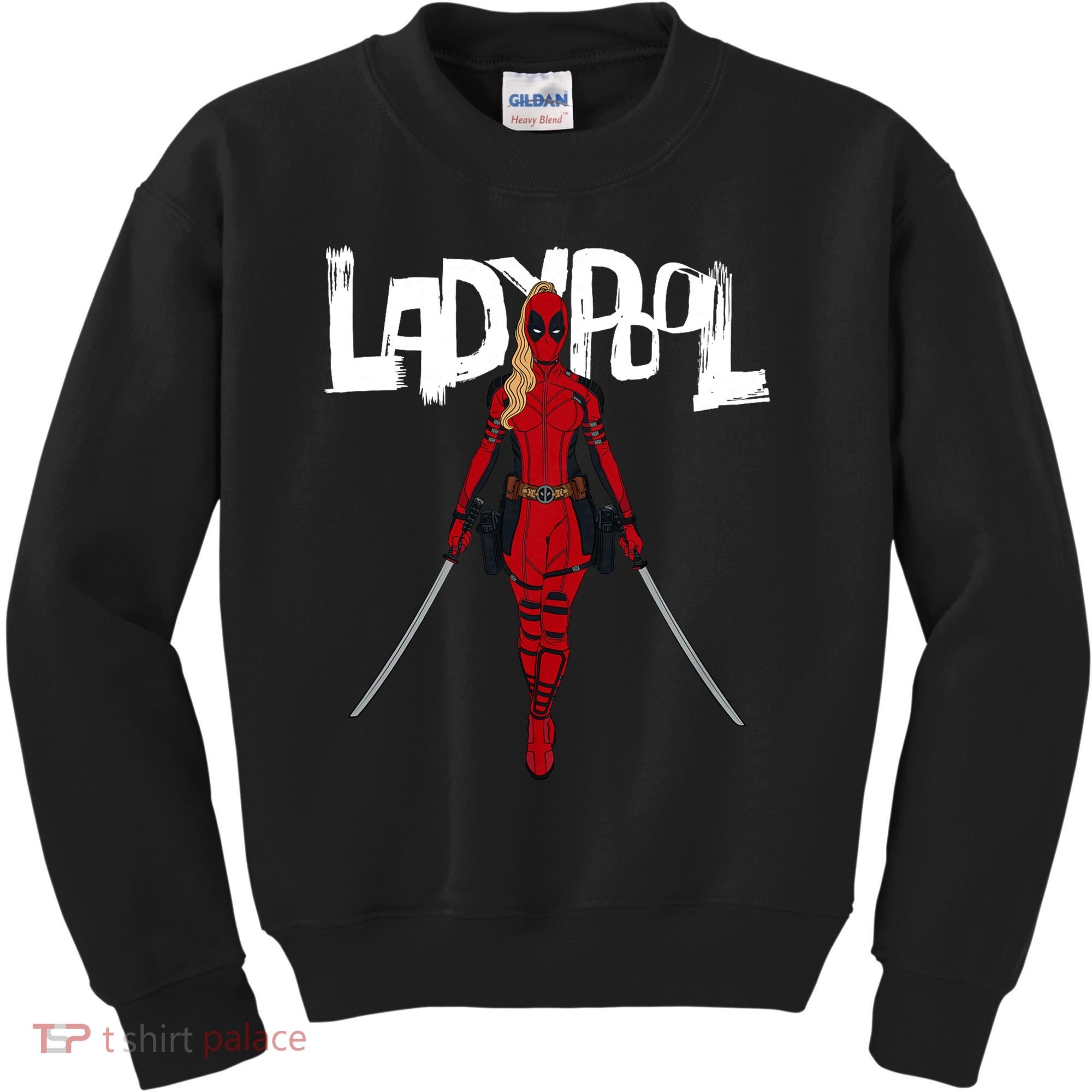 Wolverine Ladypool With Swords Kids Sweatshirt