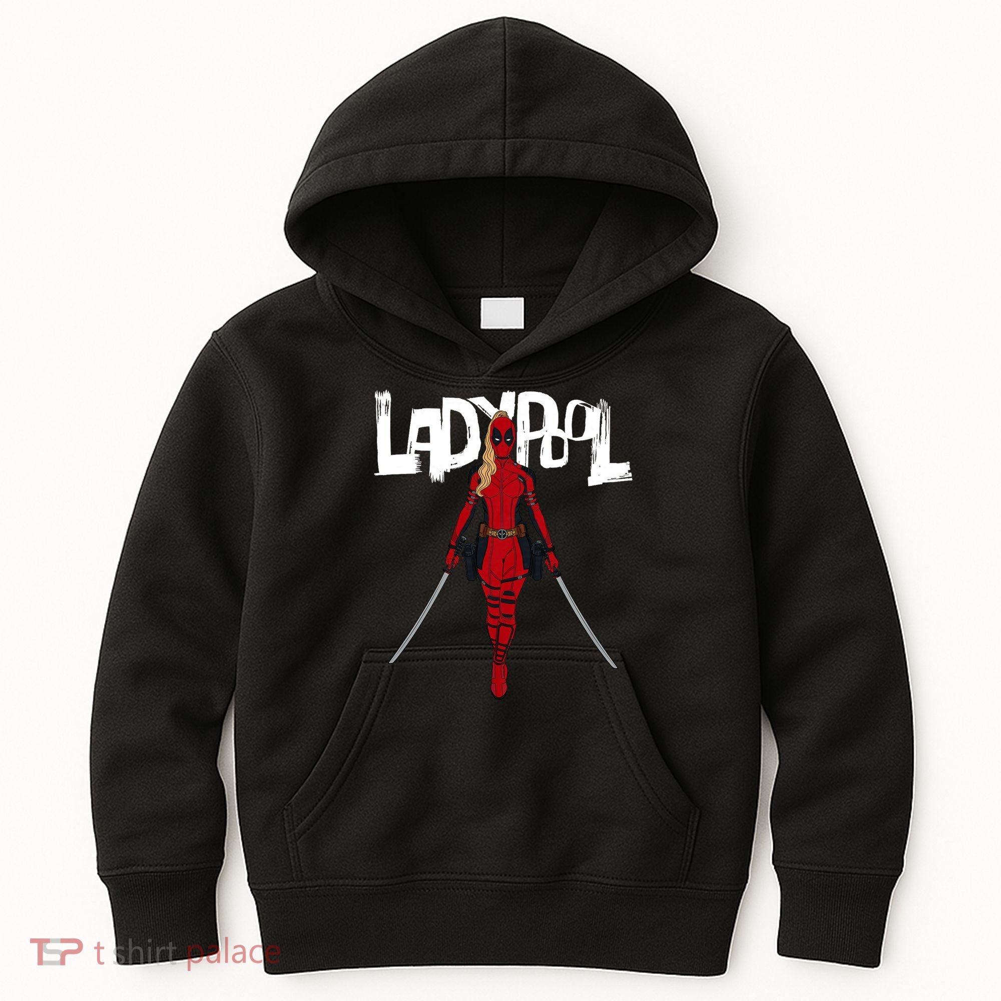 Wolverine Ladypool With Swords Kids Hoodie