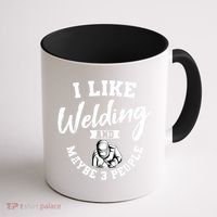 Welding Lover Welder Helmet Metal FabricationFusing MIG Arc Coffee Mug thumb 1