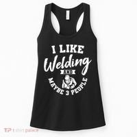 Welding Lover Welder Helmet Metal FabricationFusing MIG Arc Women's Tank Top thumb 0
