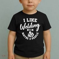 Welding Lover Welder Helmet Metal FabricationFusing MIG Arc Toddler T-Shirt thumb 2